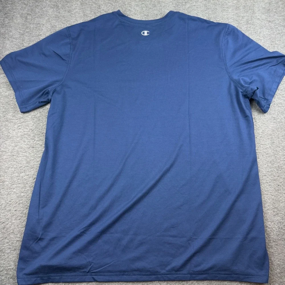 Champion T-Shirt Men's XL Blue Short Sleeve Performance Mesh Top CHP160 AN - Picture 6 of 6